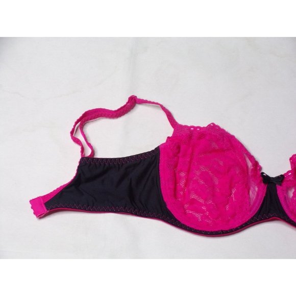 PASSIONATA BY CHANTELLE Lace Underwire Demi Bra Pink #5915 32D NEW - Picture 4 of 6